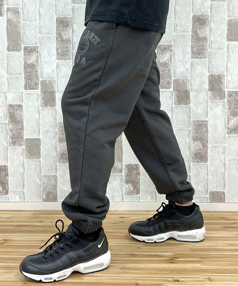 アヴィレックス AVIREX 50th VARSITY SWEAT PANTS 50周年 バーシティ スウェットパンツ ジャージ アビレックス ロングパンツ イージーパンツ メンズ （ホワイト） ホワイト