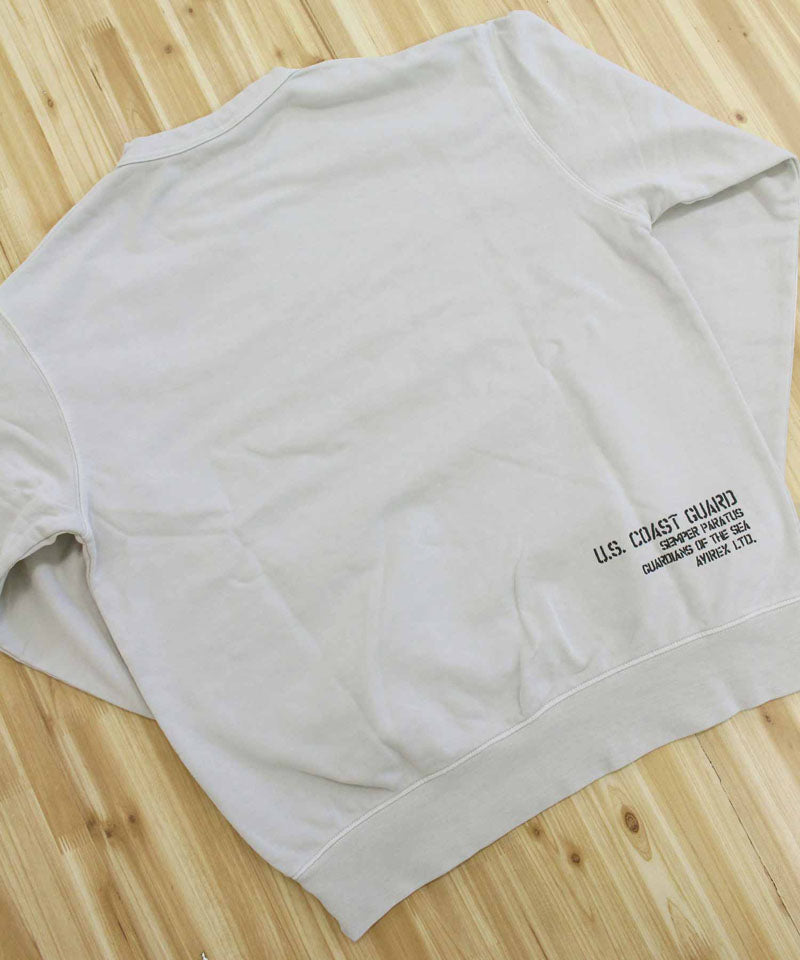 アヴィレックス AVIREX FADED MIL.POCKET CREWNECK SWEAT フェイド ミリタリーポケット クルーネック スウェット トップス アビレックス メンズ ブランド （1-ライトグレー） 1-ライトグレー