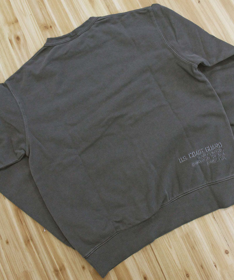 アヴィレックス AVIREX FADED MIL.POCKET CREWNECK SWEAT フェイド ミリタリーポケット クルーネック スウェット トップス アビレックス メンズ ブランド （1-ライトグレー） 1-ライトグレー