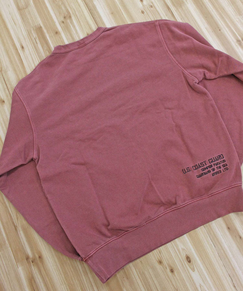 アヴィレックス AVIREX FADED MIL.POCKET CREWNECK SWEAT フェイド ミリタリーポケット クルーネック スウェット トップス アビレックス メンズ ブランド （1-ライトグレー） 1-ライトグレー