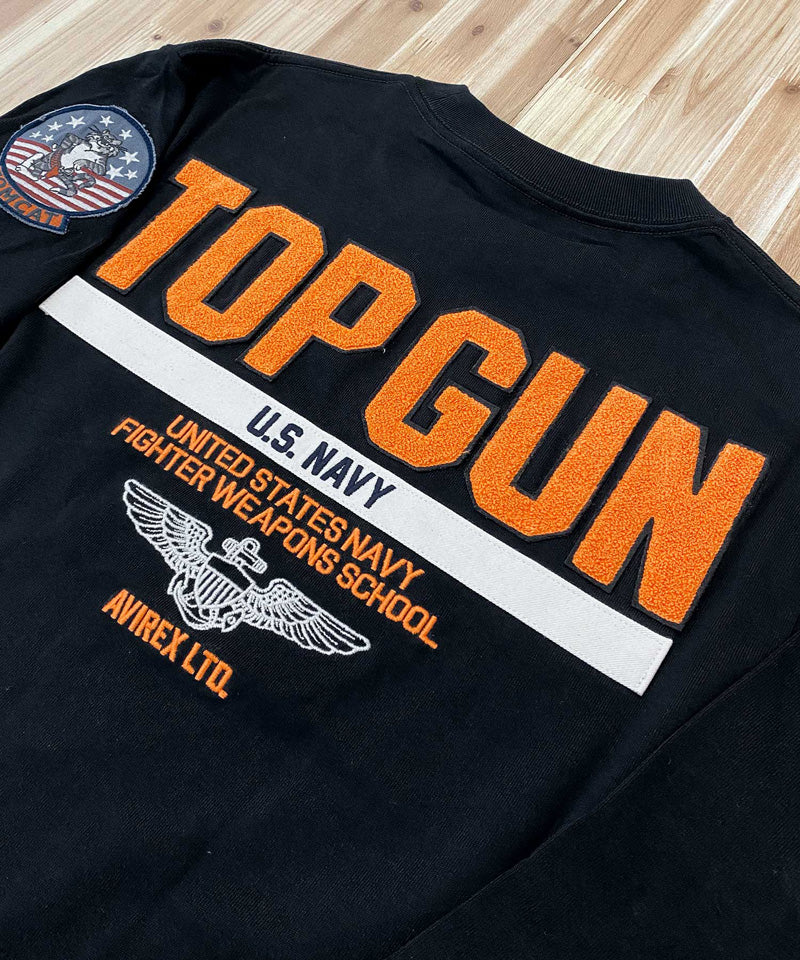 アヴィレックス AVIREX TOP GUN トップガン 長袖Tシャツ ロングTシャツ ロンT 長袖トップス アビレックス メンズ ブランド （3-ホワイト） 3-ホワイト