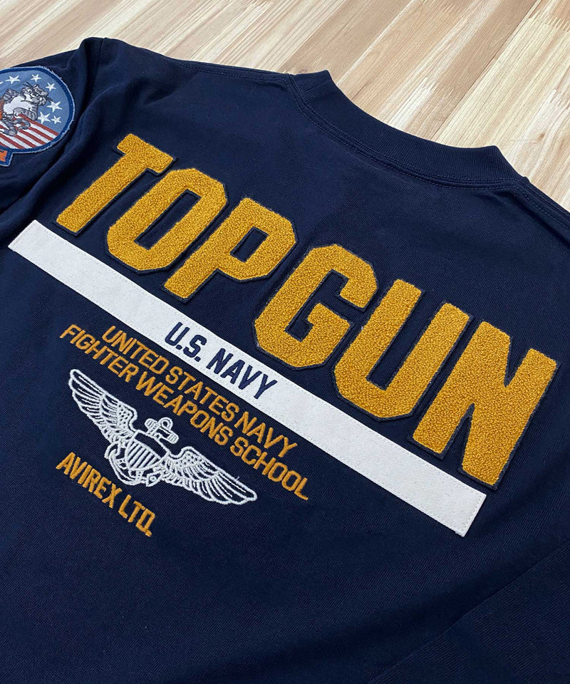 アヴィレックス AVIREX TOP GUN トップガン 長袖Tシャツ ロングTシャツ ロンT 長袖トップス アビレックス メンズ ブランド （3-ホワイト） 3-ホワイト