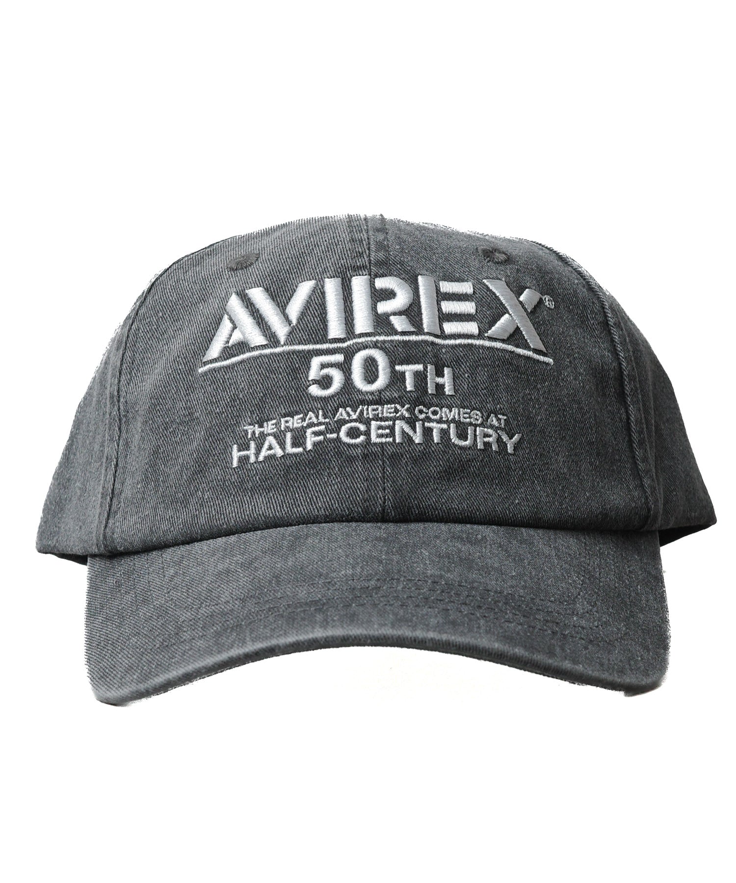 アヴィレックス AVIREX 50th ANNIVERSARY LOGO PIGMENT CAP （ブラック） ブラック