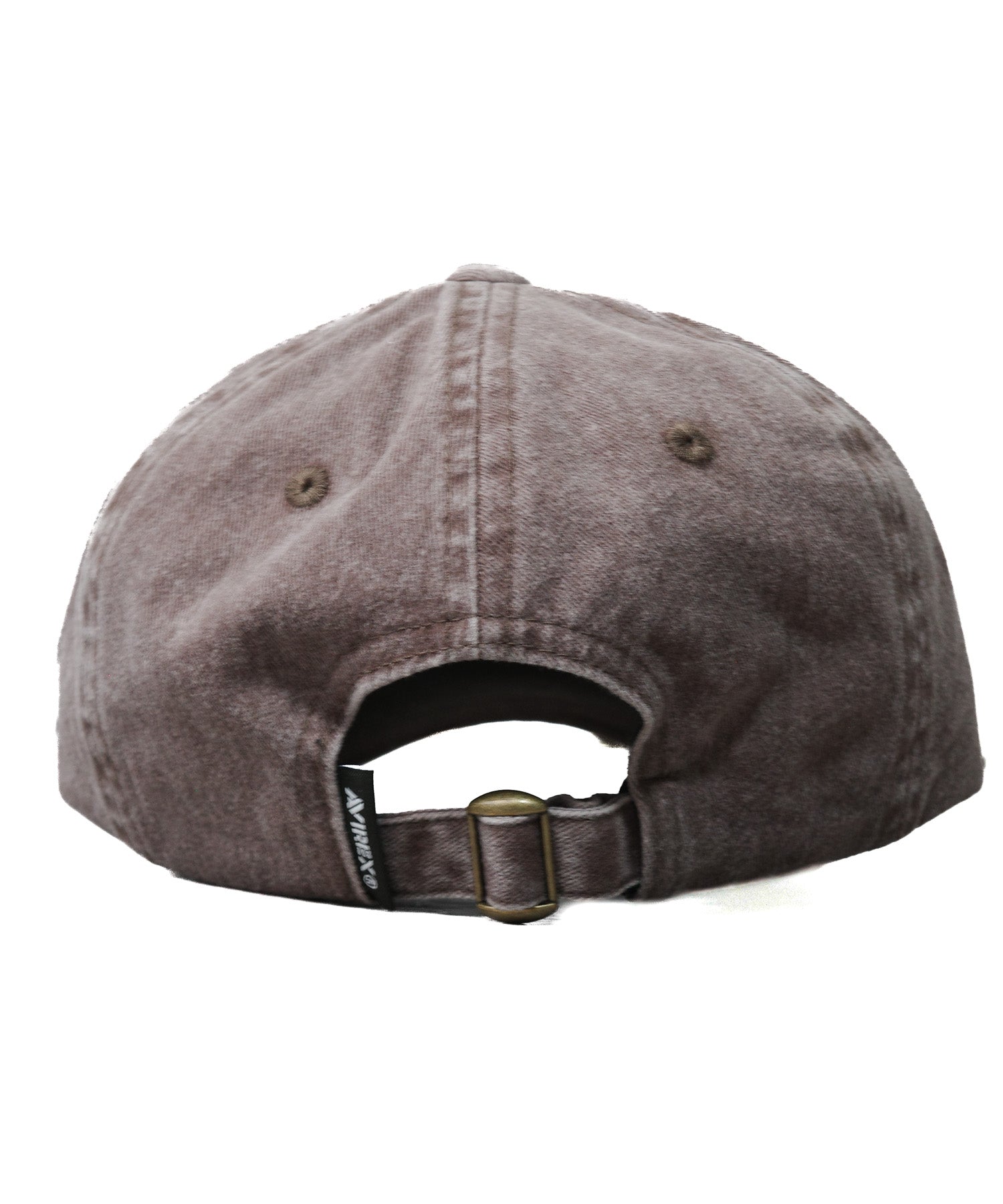 アヴィレックス AVIREX Logo embroidery pigment low cap （ブラウン） ブラウン