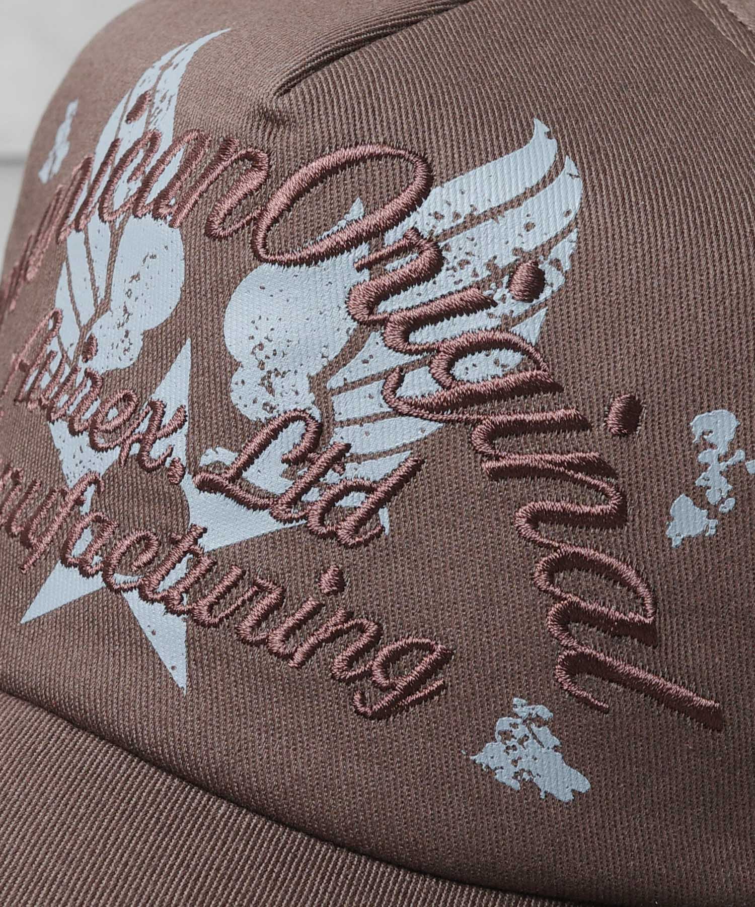 アヴィレックス AVIREX EMBROIDERY & PRINT LOGO CAP （ライトブラウン） ライトブラウン