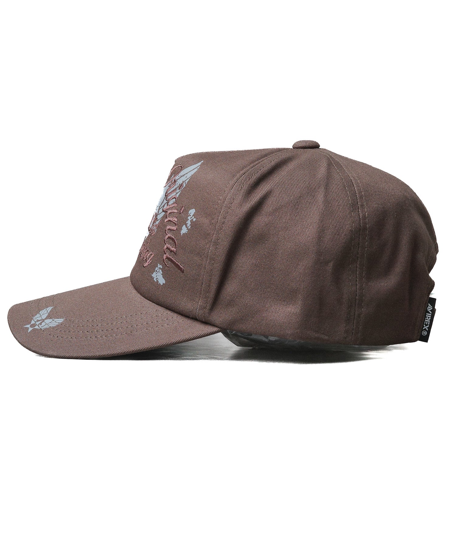 アヴィレックス AVIREX EMBROIDERY & PRINT LOGO CAP （ライトブラウン） ライトブラウン