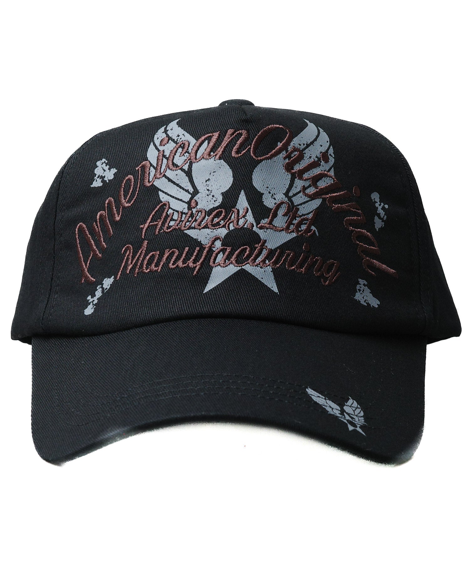 アヴィレックス AVIREX EMBROIDERY & PRINT LOGO CAP （ブラック） ブラック