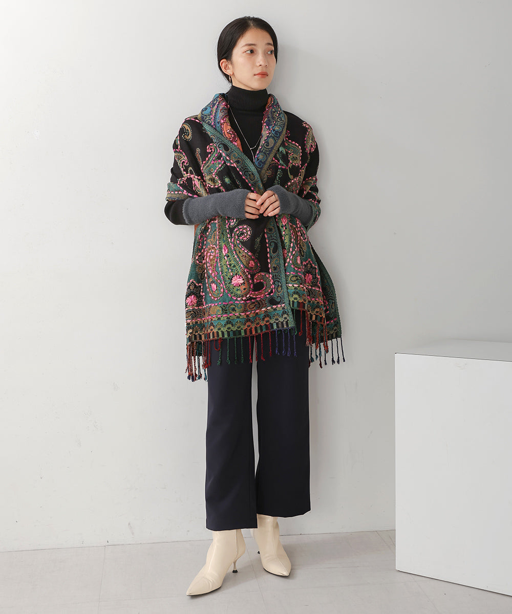 ブージュルード Bou Jeloud インド刺繍ストール