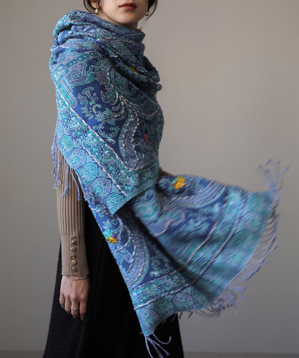ブージュルード Bou Jeloud インド刺繍ストール