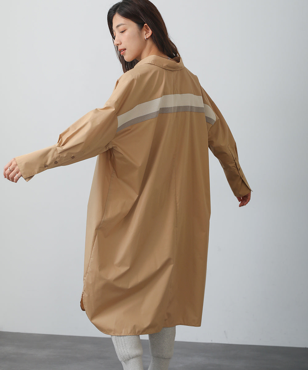 ブージュルード Bou Jeloud バックニットテープシャツチュニック