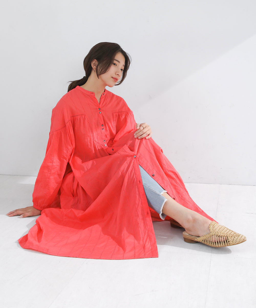 ブージュルード Bou Jeloud インド綿ボイルワンピース