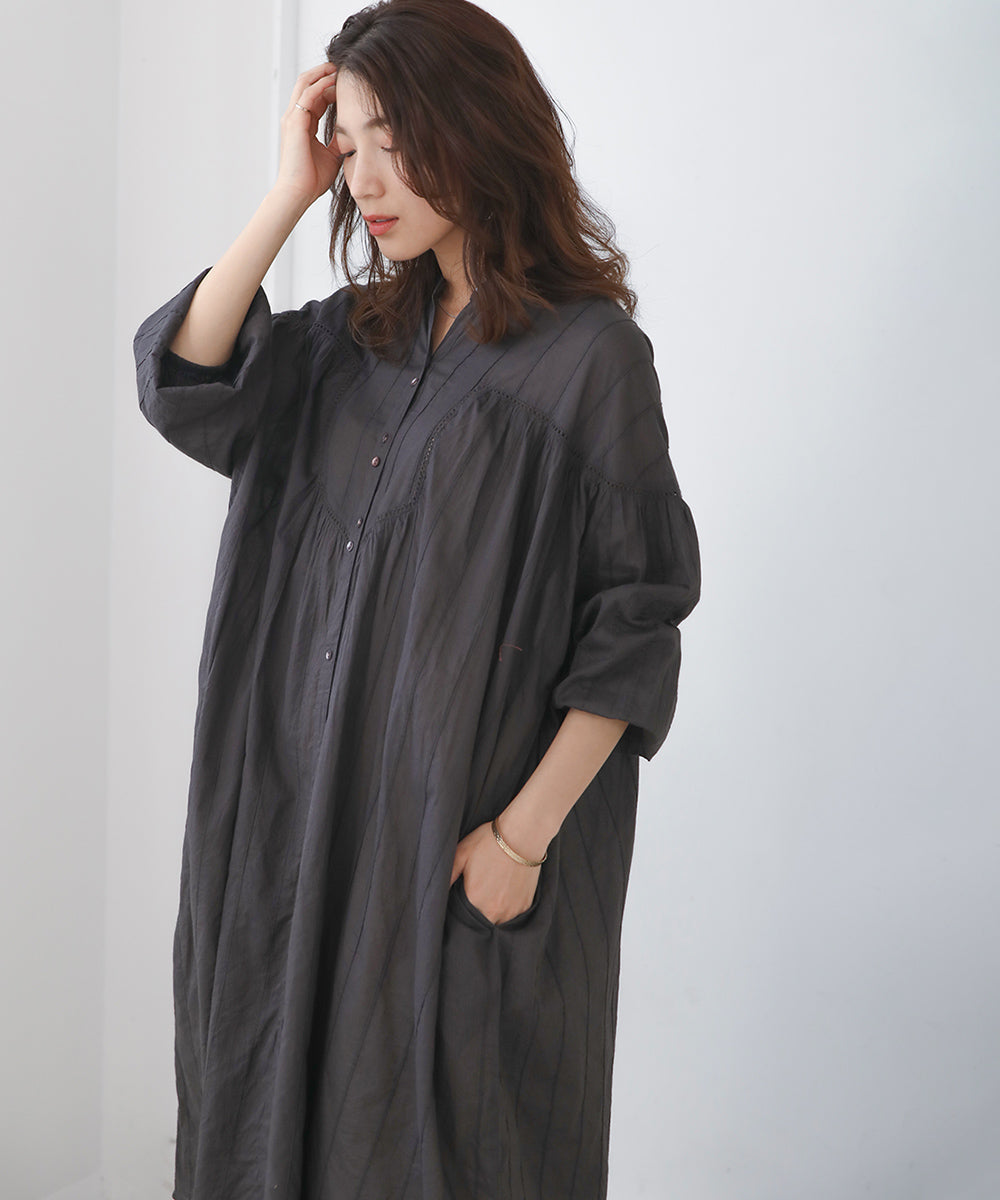 ブージュルード Bou Jeloud インド綿ボイルワンピース