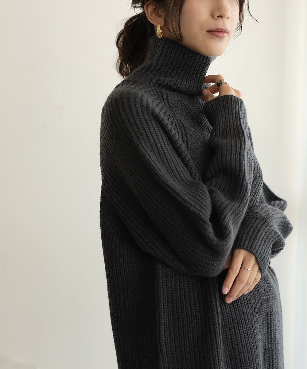 Bou Jeloud Bangladeshi made ribbed high-neck design dress