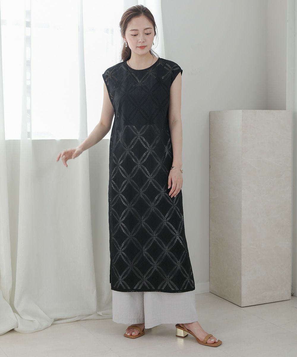 Bou Jeloud Circle Lace Layered Dress