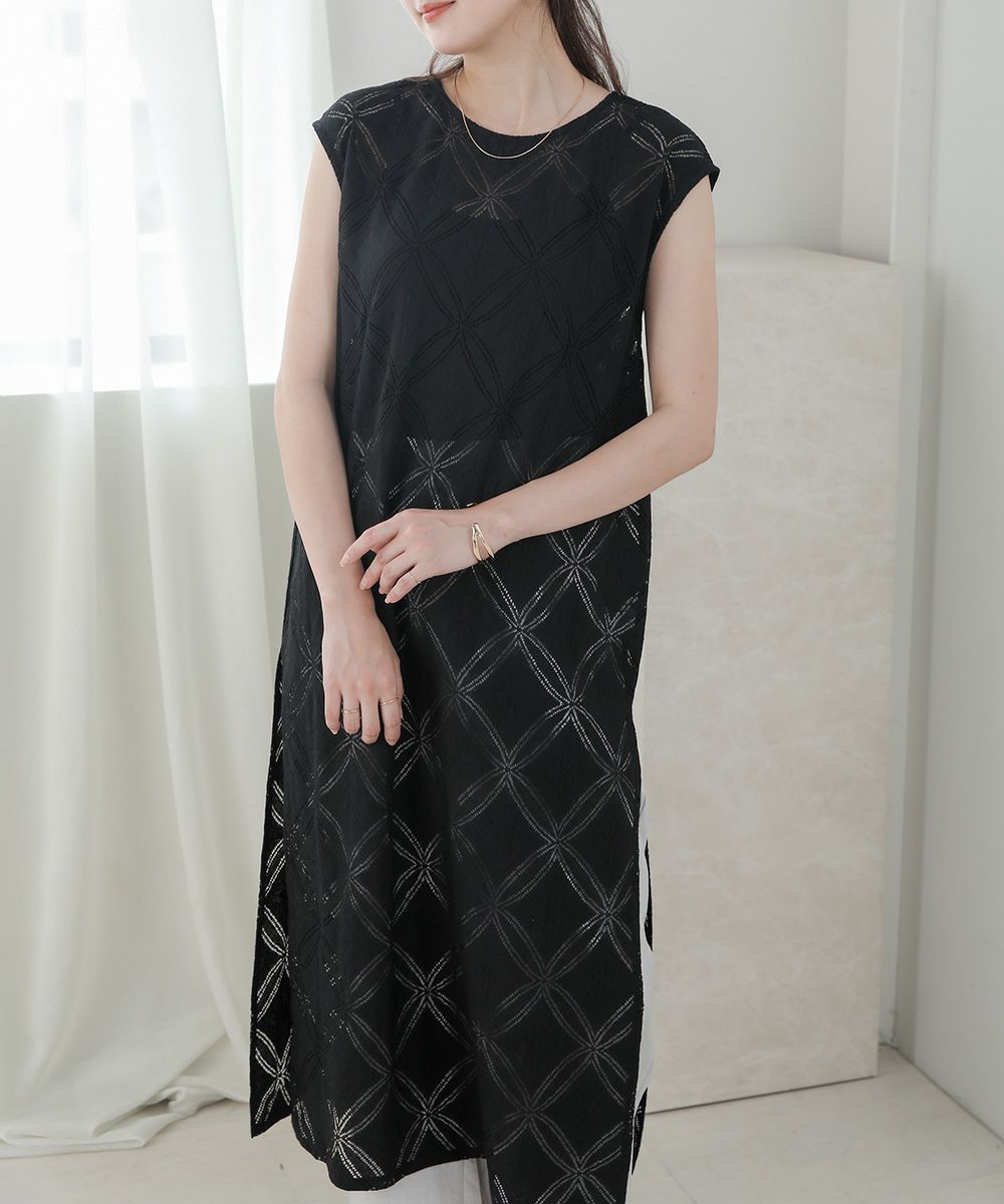 Bou Jeloud Circle Lace Layered Dress