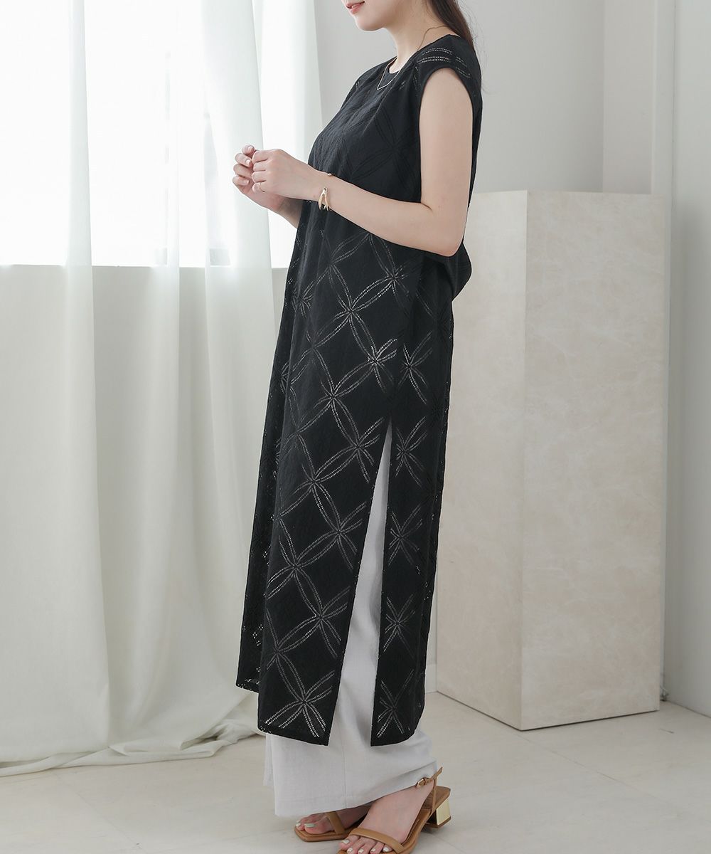 Bou Jeloud Circle Lace Layered Dress