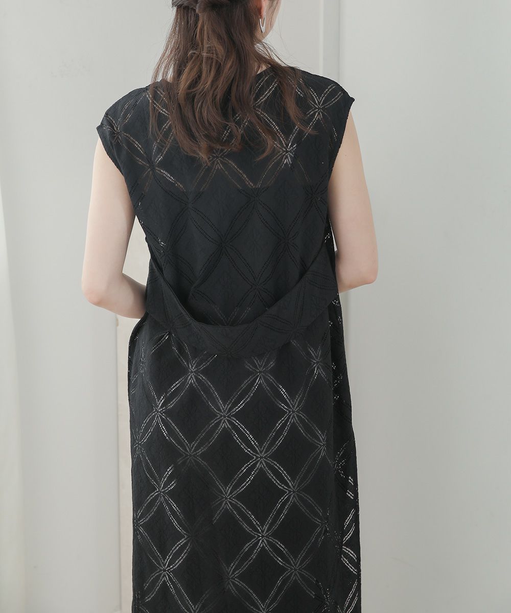 Bou Jeloud Circle Lace Layered Dress