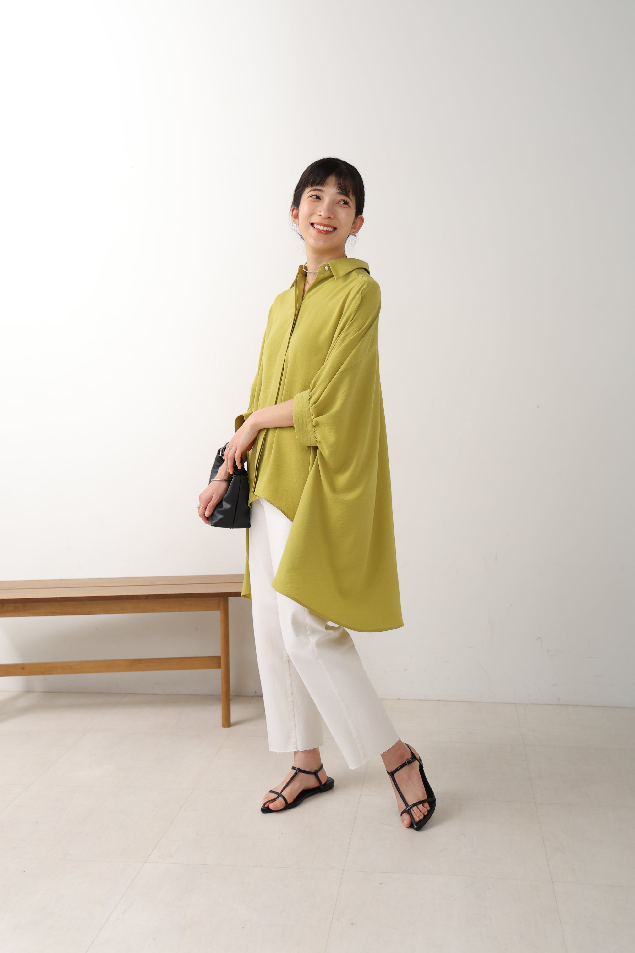 ブージュルード Bou Jeloud 麻ライクシャツTUN