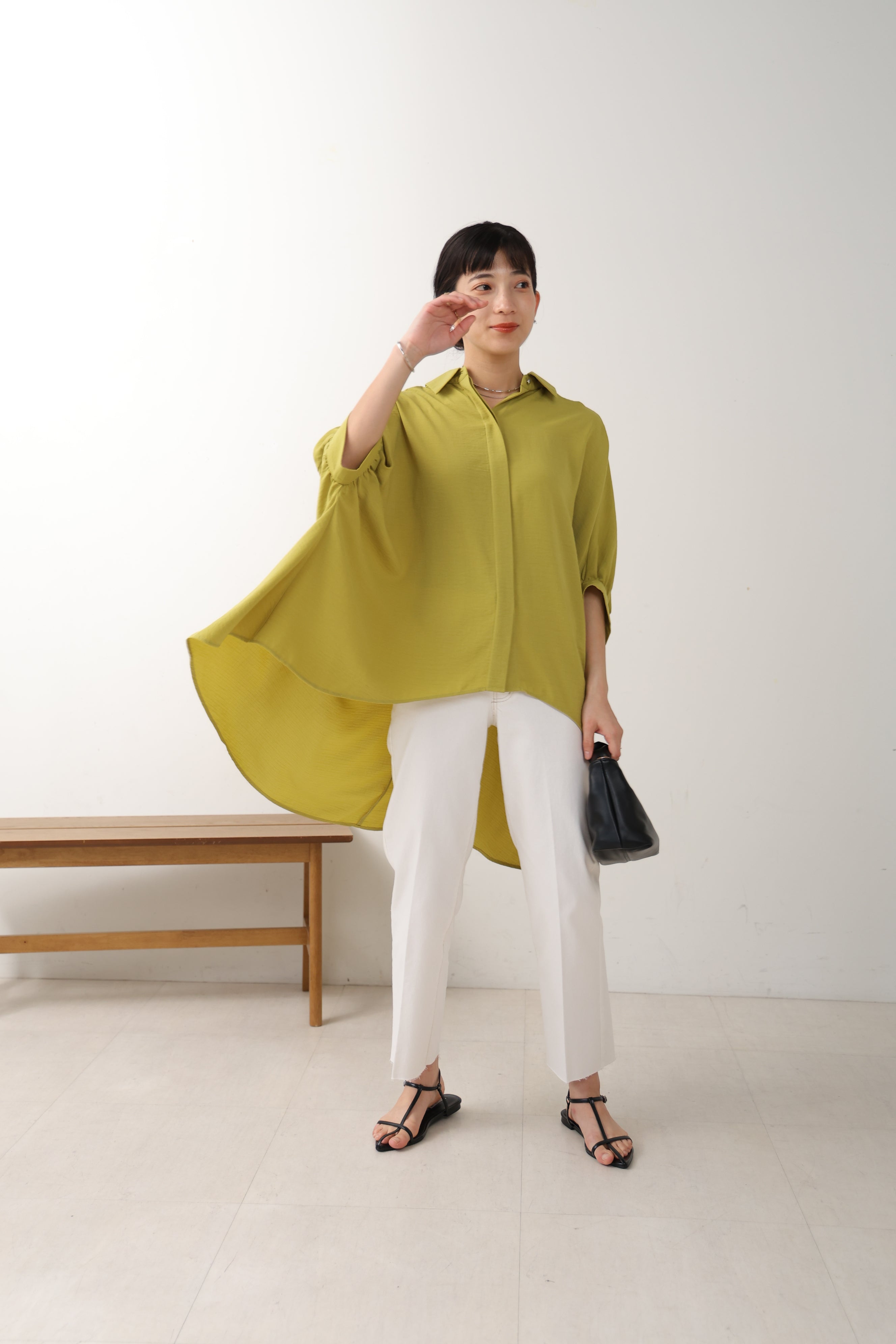 ブージュルード Bou Jeloud 麻ライクシャツTUN