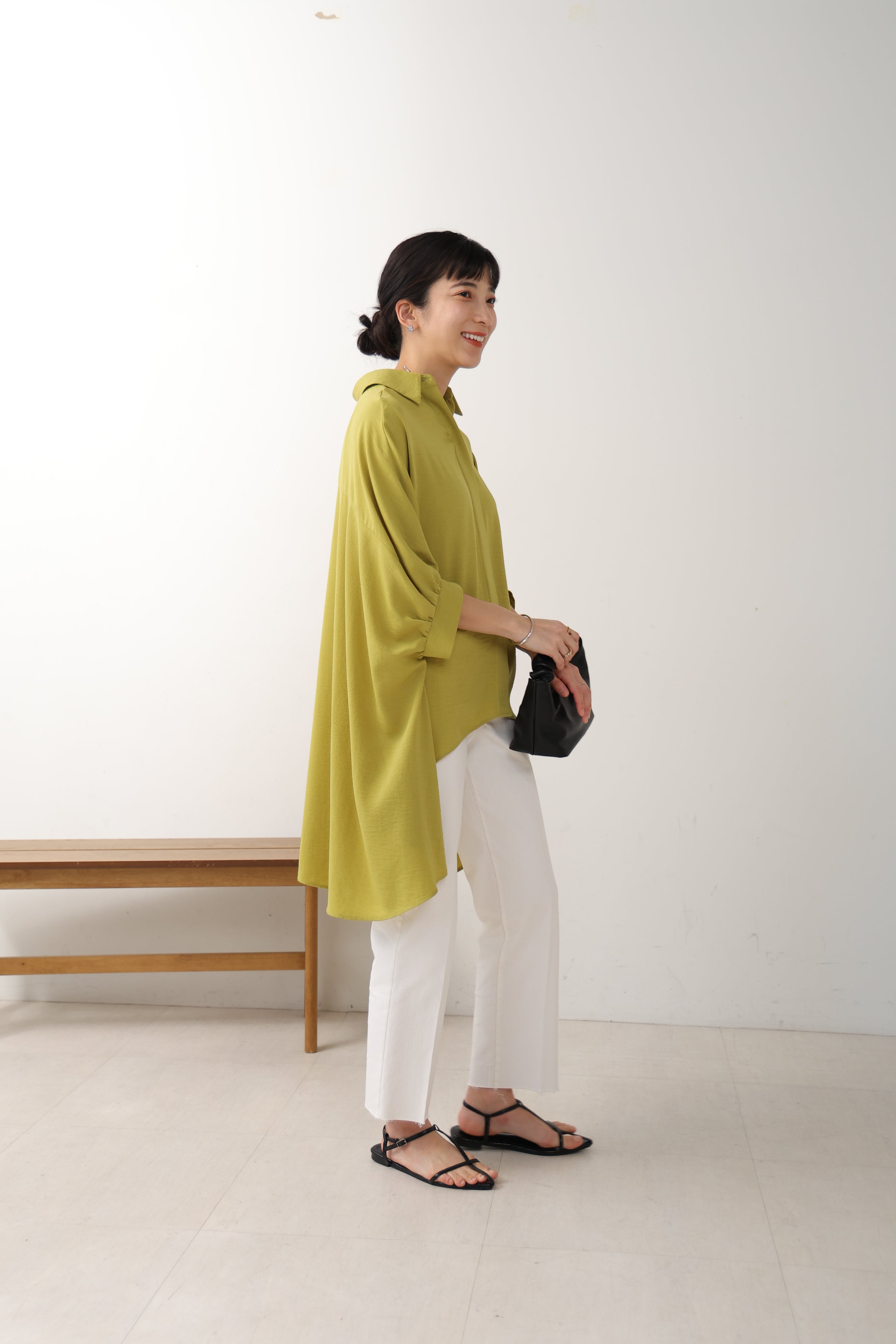 ブージュルード Bou Jeloud 麻ライクシャツTUN