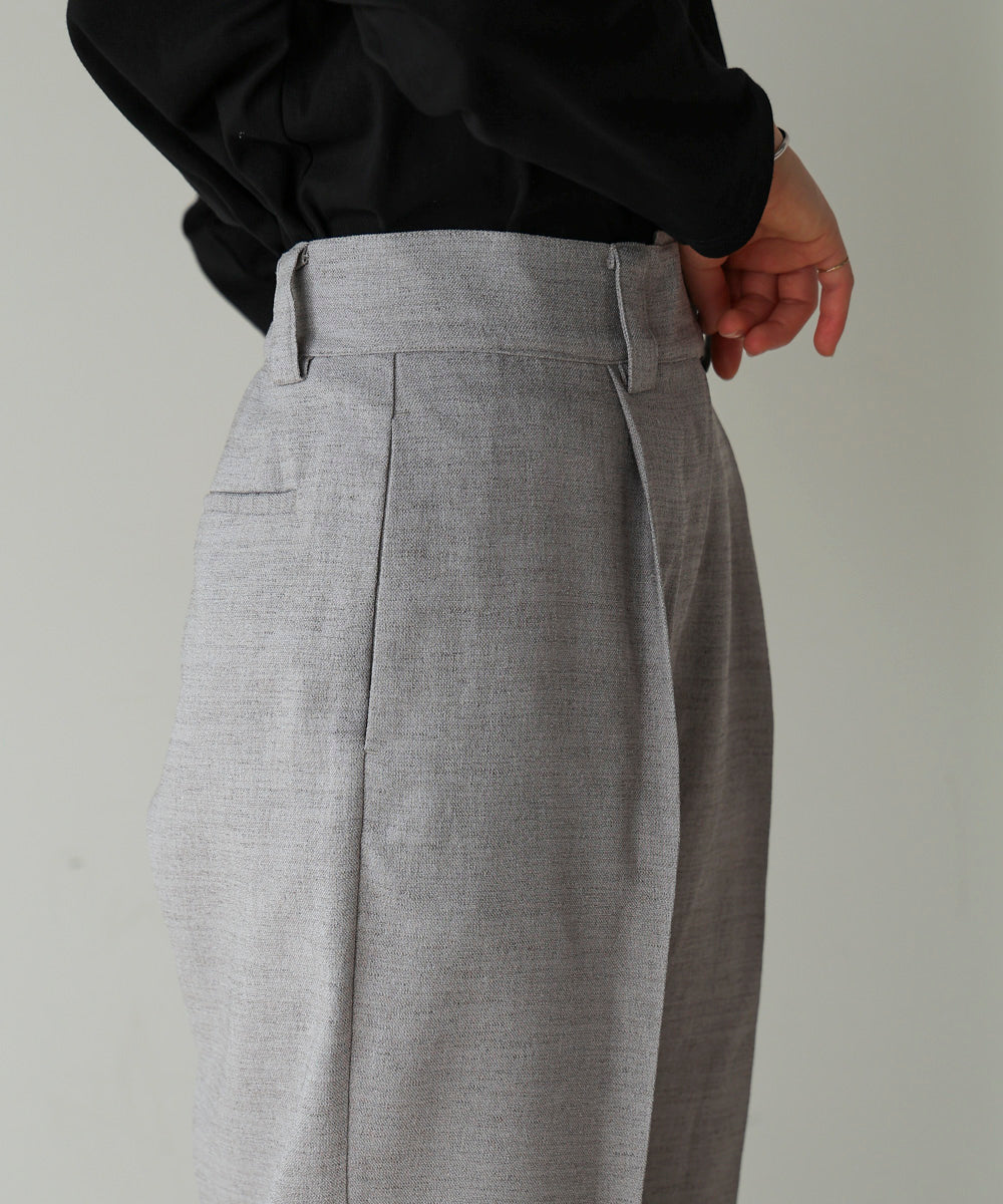 ブージュルード Bou Jeloud リネンライクベルトパンツ （GRAY） GRAY