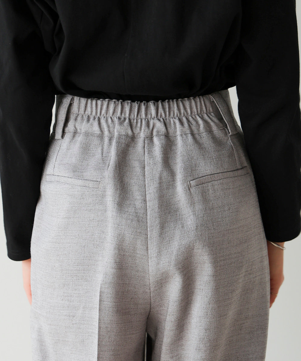 ブージュルード Bou Jeloud リネンライクベルトパンツ （GRAY） GRAY