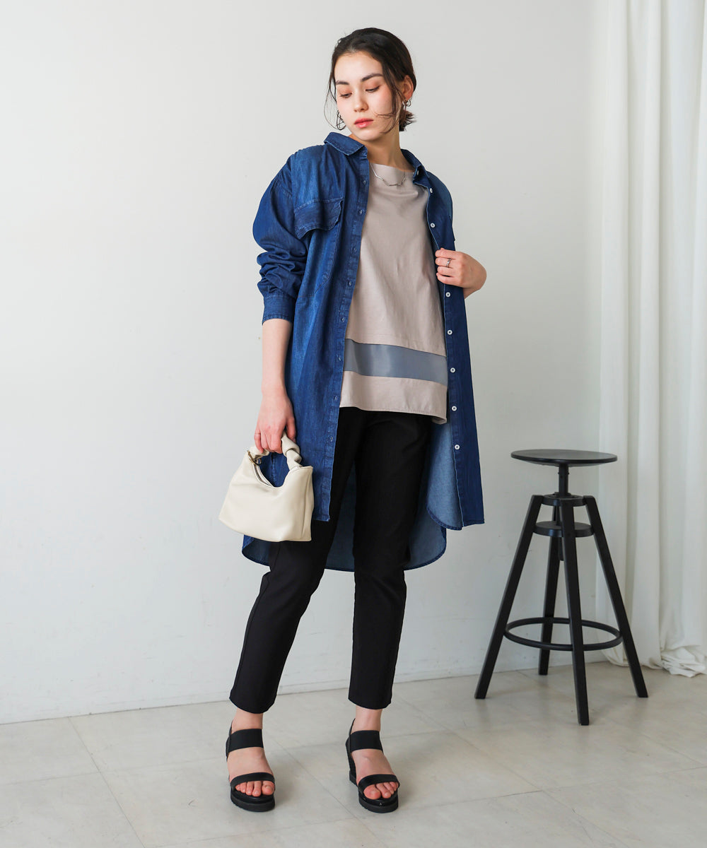 ブージュルード Bou Jeloud Wシルケットシアーラインプルオーバー （GRAY） GRAY