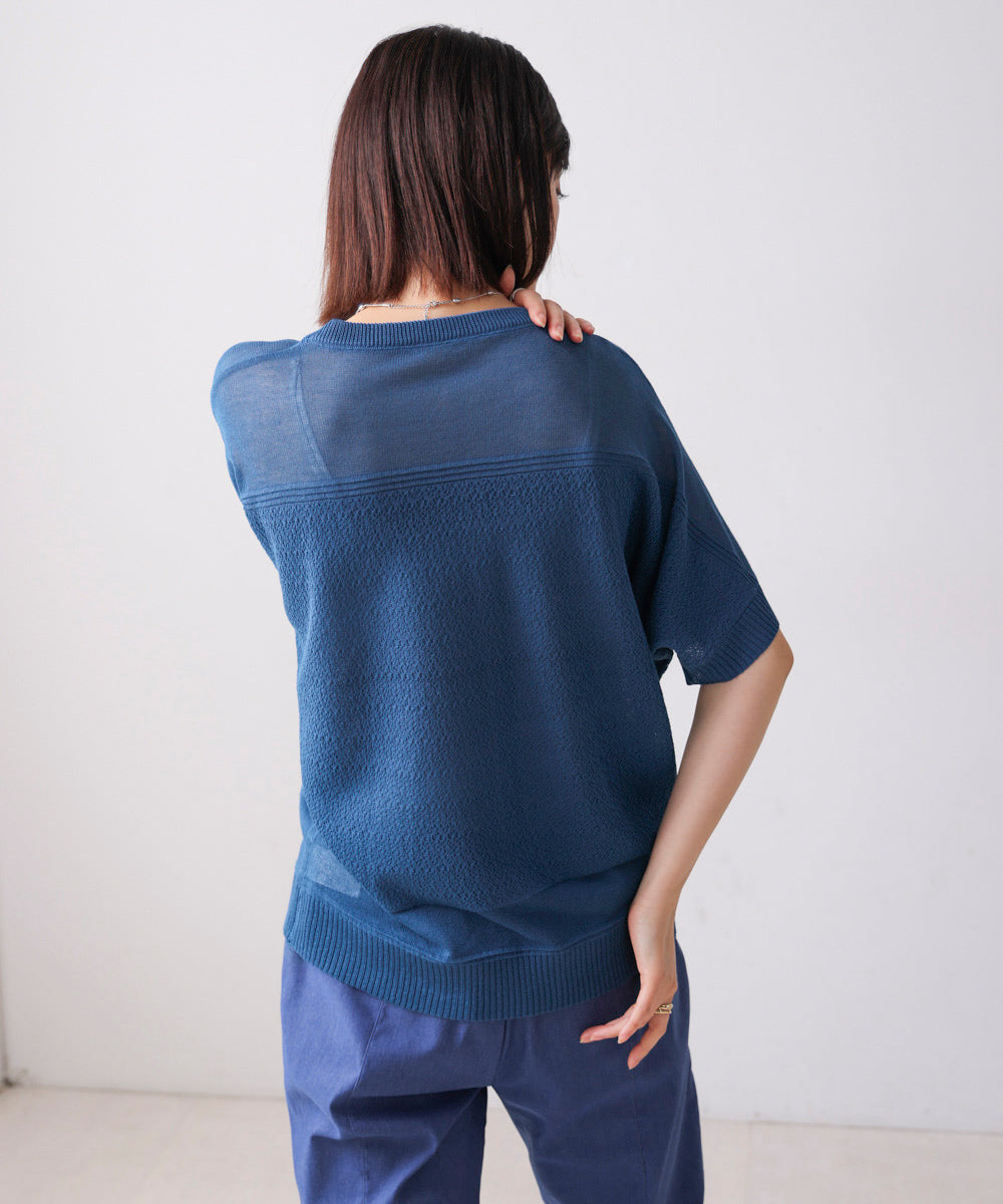 ブージュルード Bou Jeloud サマーニットPO （BLUE） BLUE
