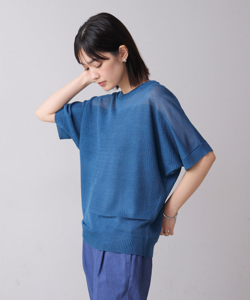 ブージュルード Bou Jeloud サマーニットPO （BLUE） BLUE