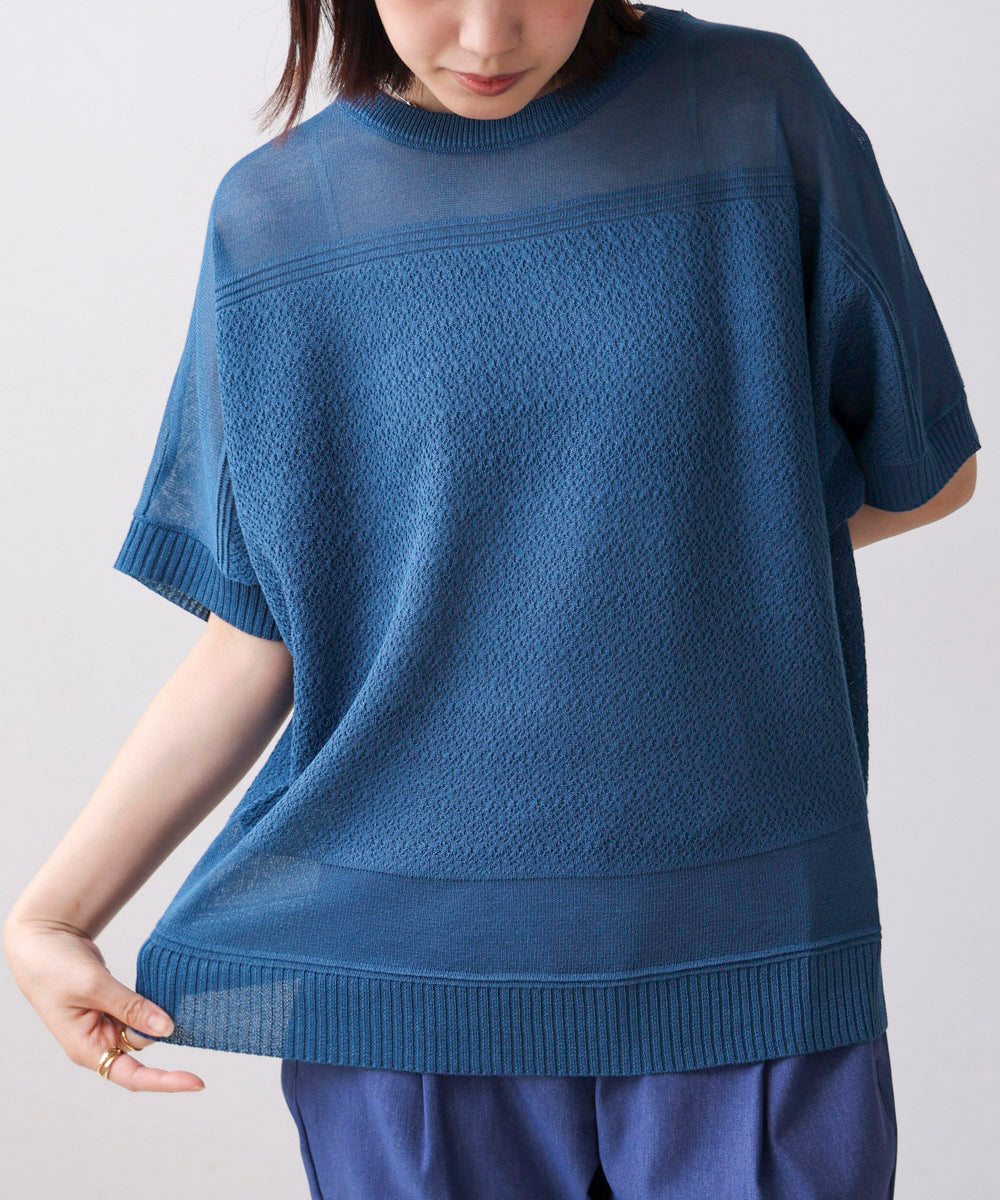 ブージュルード Bou Jeloud サマーニットPO （BLUE） BLUE