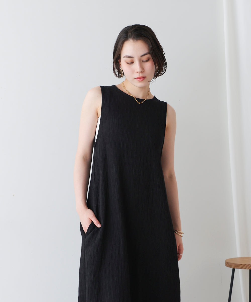 ブージュルード Bou Jeloud シャーリングカットワンピース （BLACK） BLACK