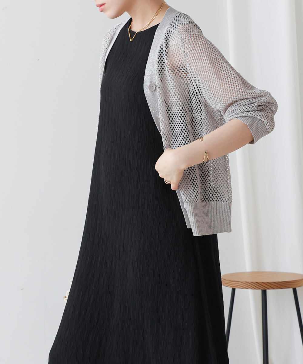 ブージュルード Bou Jeloud シャーリングカットワンピース （BLACK） BLACK