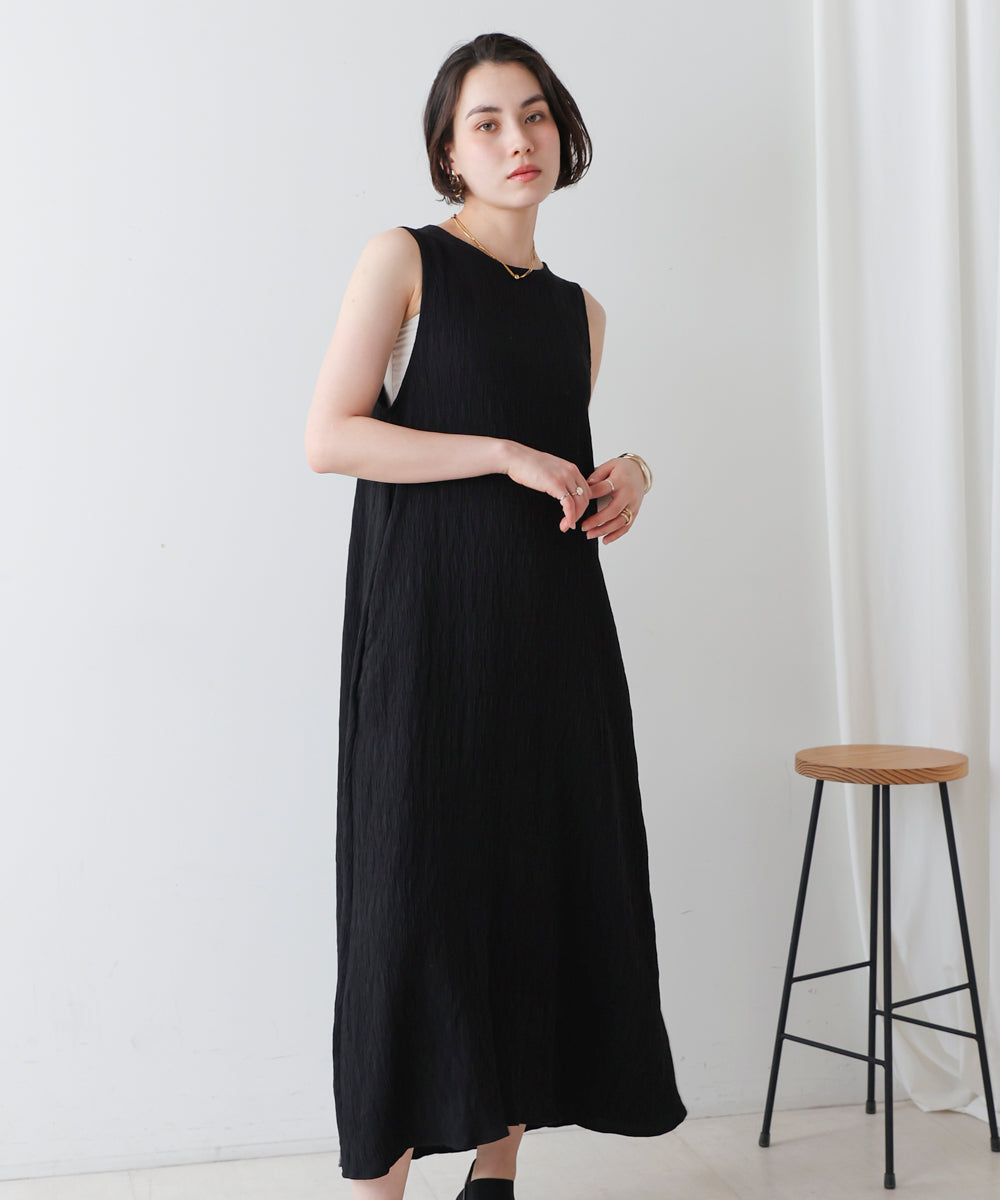 ブージュルード Bou Jeloud シャーリングカットワンピース （BLACK） BLACK