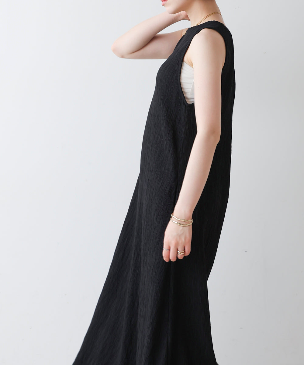 ブージュルード Bou Jeloud シャーリングカットワンピース （BLACK） BLACK