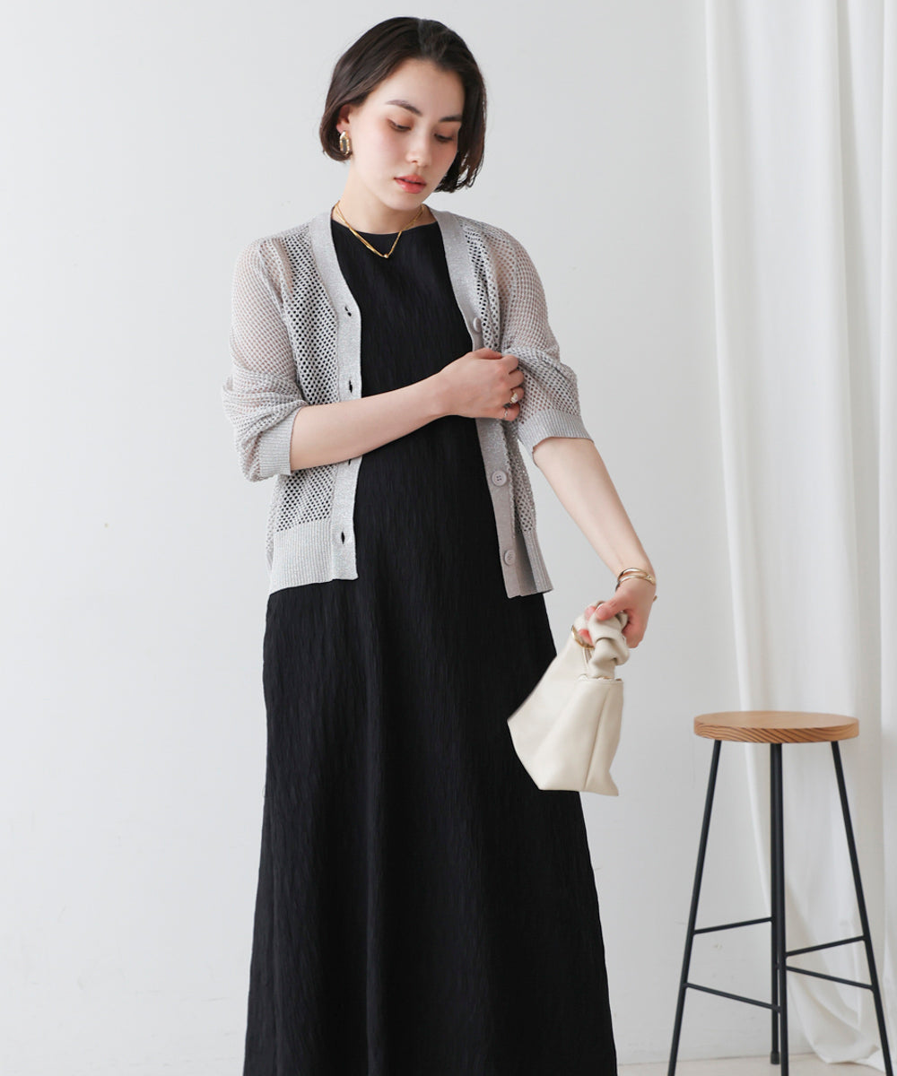 ブージュルード Bou Jeloud シャーリングカットワンピース （BLACK） BLACK