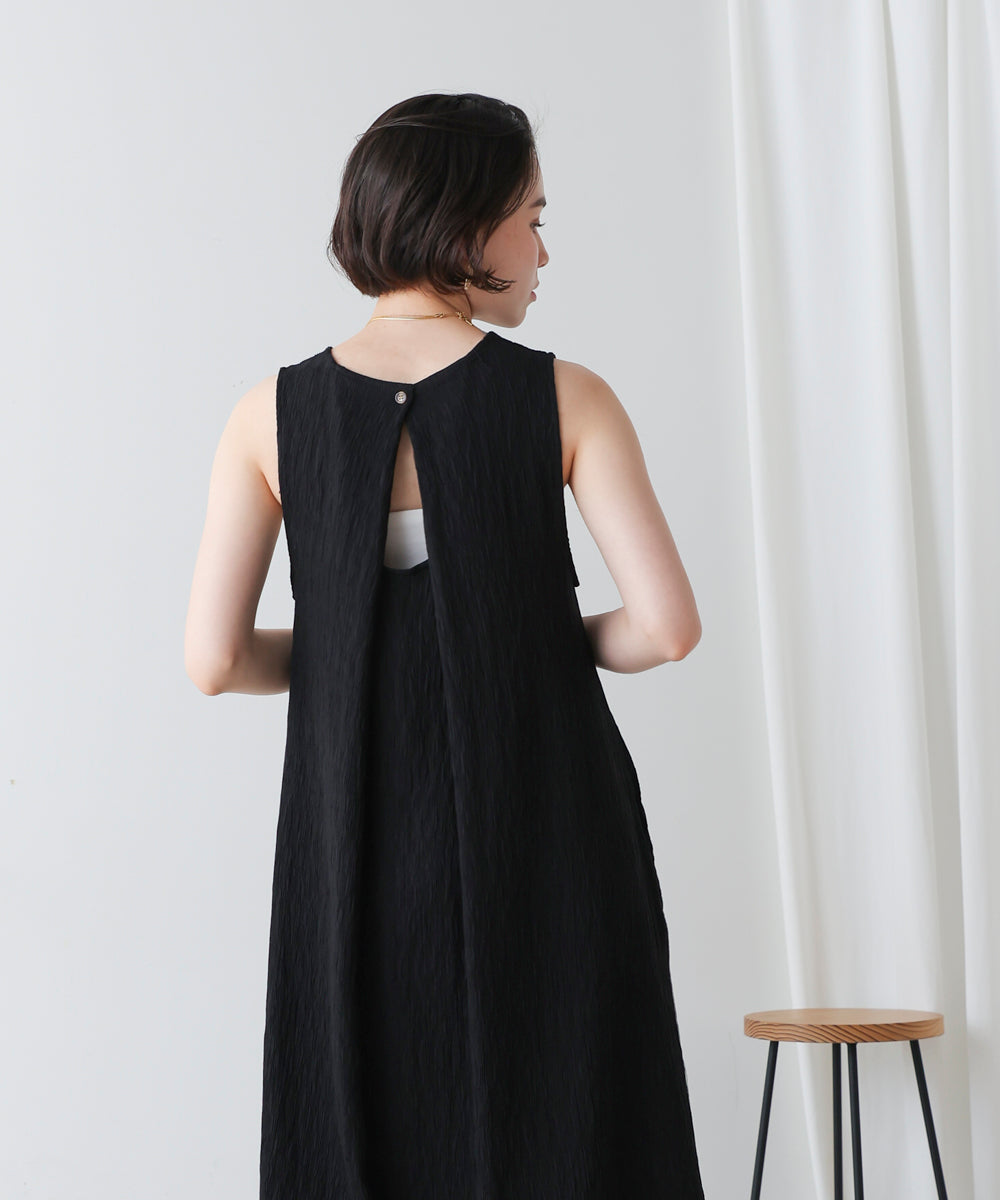 ブージュルード Bou Jeloud シャーリングカットワンピース （BLACK） BLACK