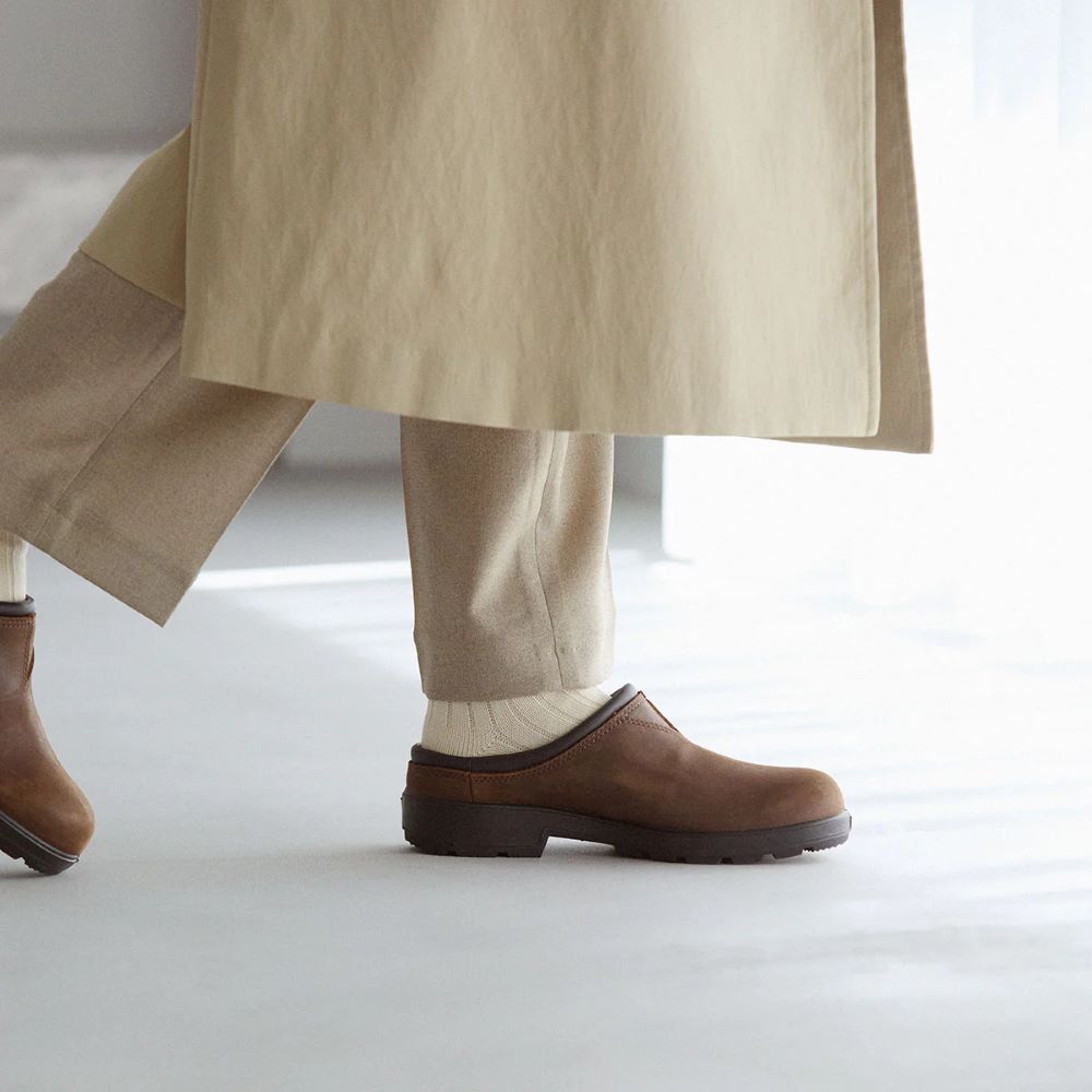 ブランドストーン Blundstone サンダル メンズ レディース BS2420056 BS2421251 Blundstone ORIGINALS クロッグ サボ 耐水 撥水加工 レザー （ブラウン） ブラウン