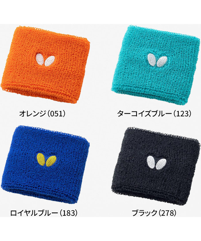 バタフライ BUTTERFLY バタフライ Butterfly 卓球 NL リストバンドII メンズ レディース 男性 女性 吸水 速乾 汗 集中力 トレーニング 部活動 クラブ サー （278 ブラック） 278 ブラック