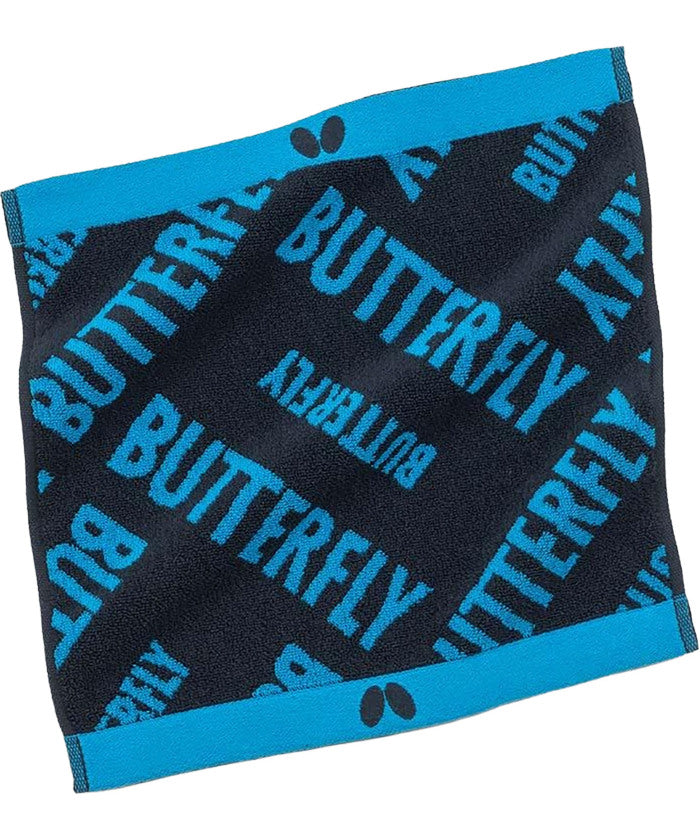 バタフライ BUTTERFLY バタフライ Butterfly 卓球 ラミック ハンドタオル 綿 ハンカチ パイル生地 汗拭き 部活動 クラブ サークル 練習 試合 大会 プレゼ （278 ブラック） 278 ブラック