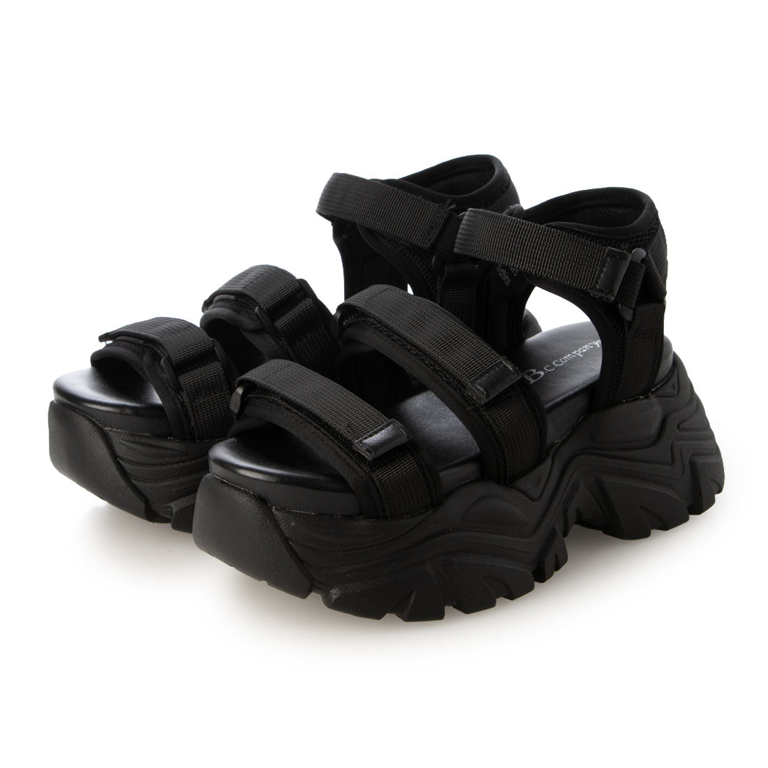 ビーシーカンパニー B.C.COMPANY レディースカジュアルサンダル （BLK） BLK