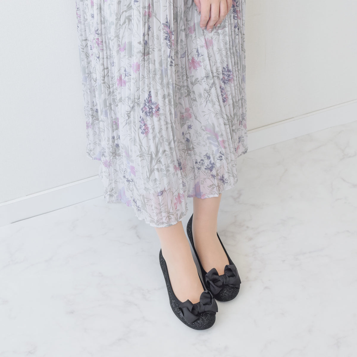 ブリジットバーキン ウォーク Bridget Birkin Walk グログランリボンウォーキングパンプス （ブラック） ブラック