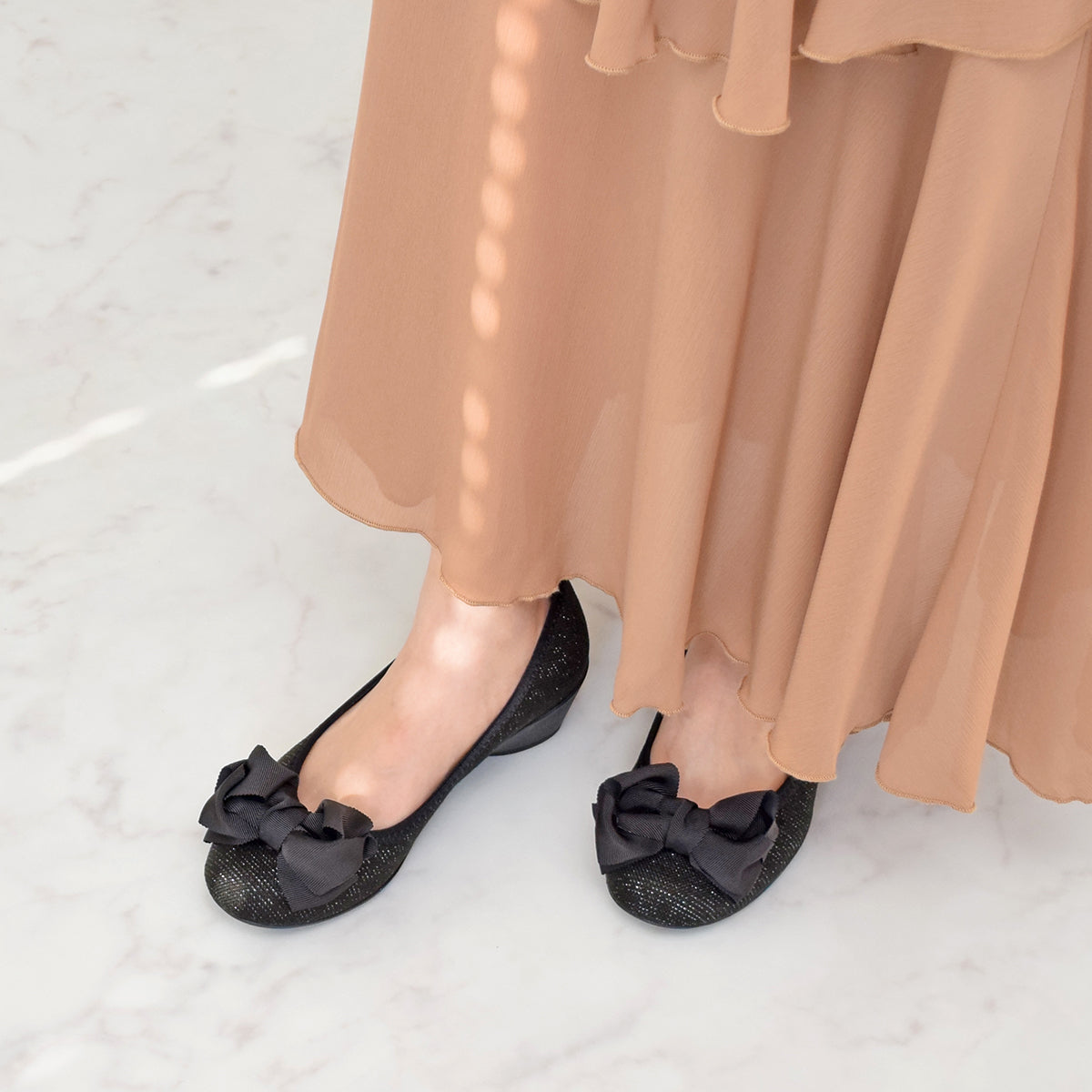 ブリジットバーキン ウォーク Bridget Birkin Walk グログランリボンウォーキングパンプス （ブラック） ブラック