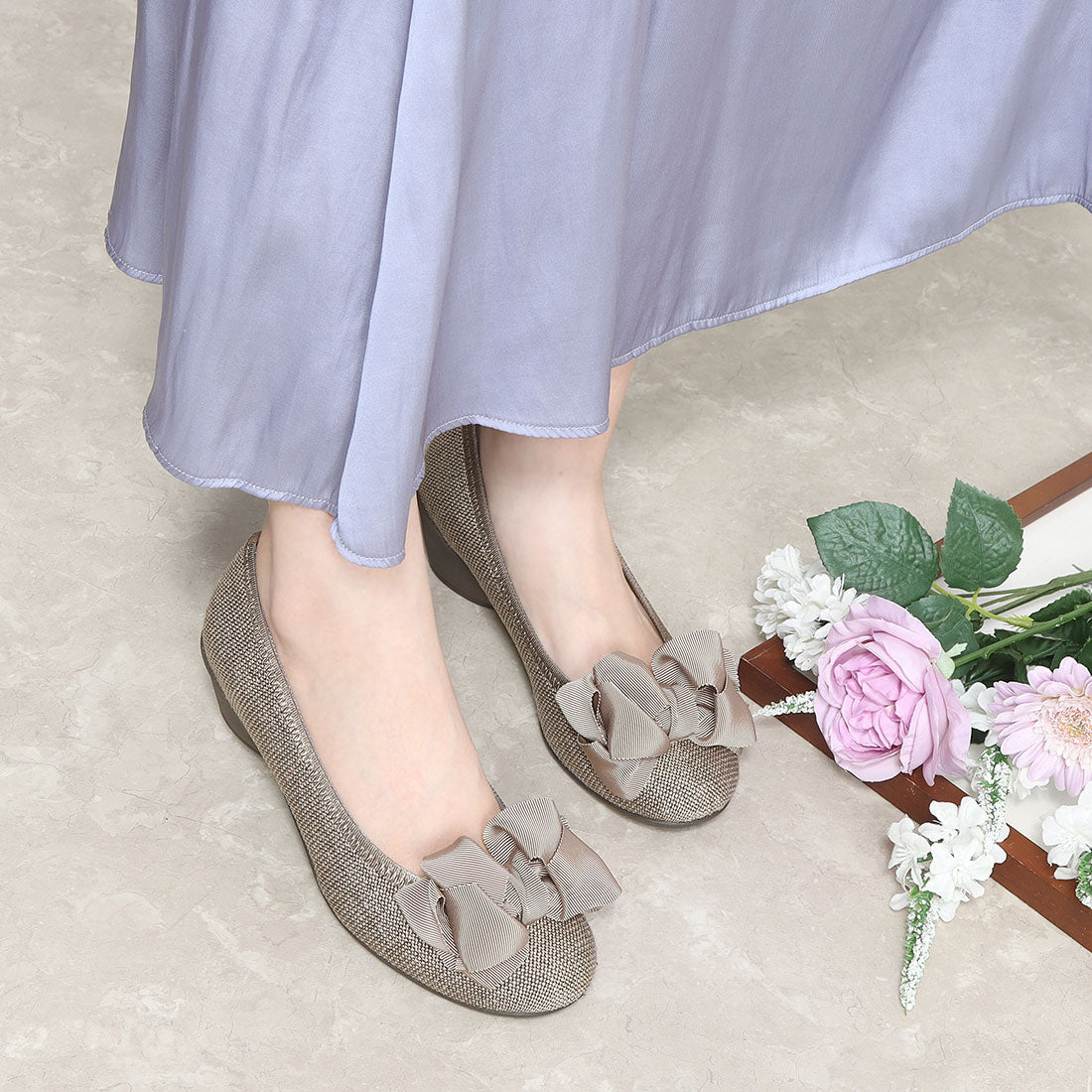 ブリジットバーキン ウォーク Bridget Birkin Walk グログランリボンウォーキングパンプス （ブラック） ブラック