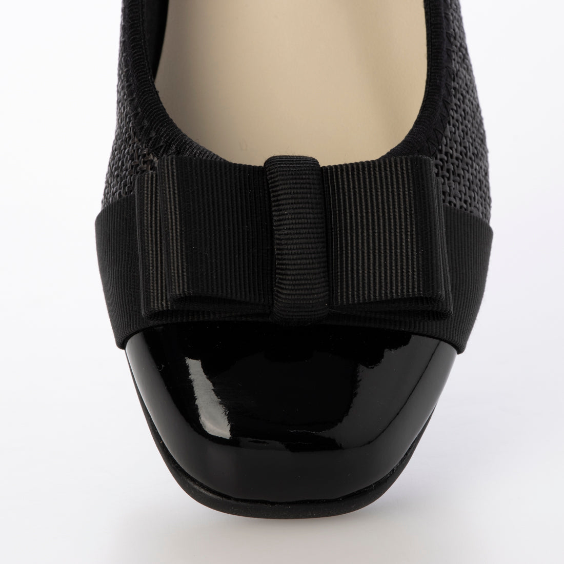 ブリジットバーキン ウォーク Bridget Birkin Walk グログランリボン切替ウォーキングパンプス （ブラックコンビ） ブラックコンビ