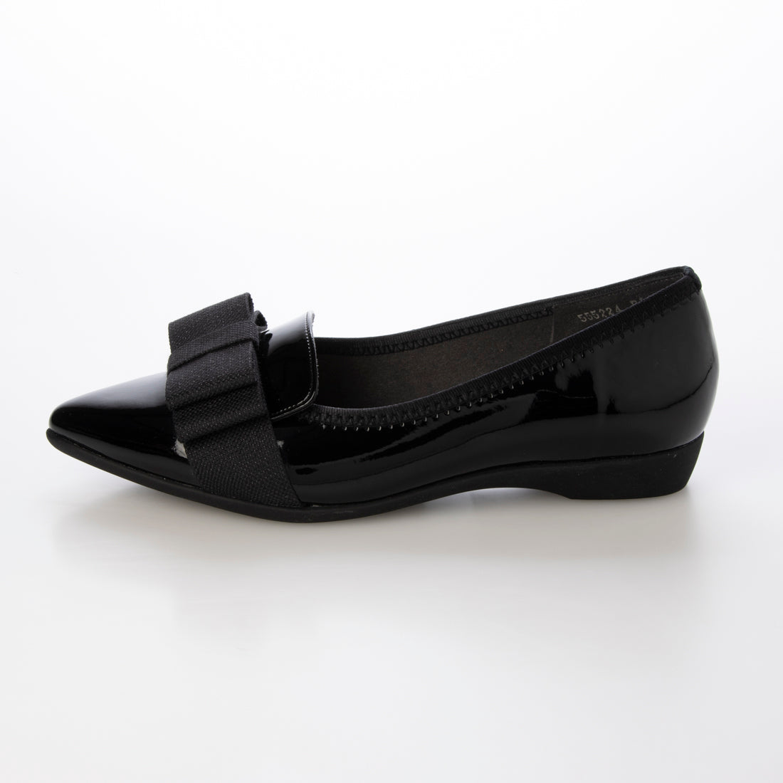 ブリジットバーキン ウォーク Bridget Birkin Walk グログランリボンオペラパンプス （ブラックエナメル） ブラックエナメル