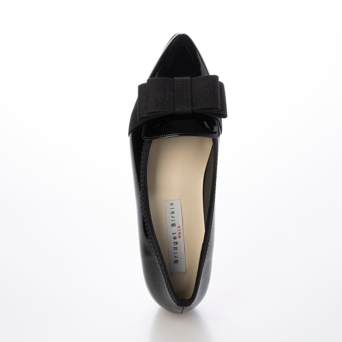 ブリジットバーキン ウォーク Bridget Birkin Walk グログランリボンオペラパンプス （ブラックエナメル） ブラックエナメル