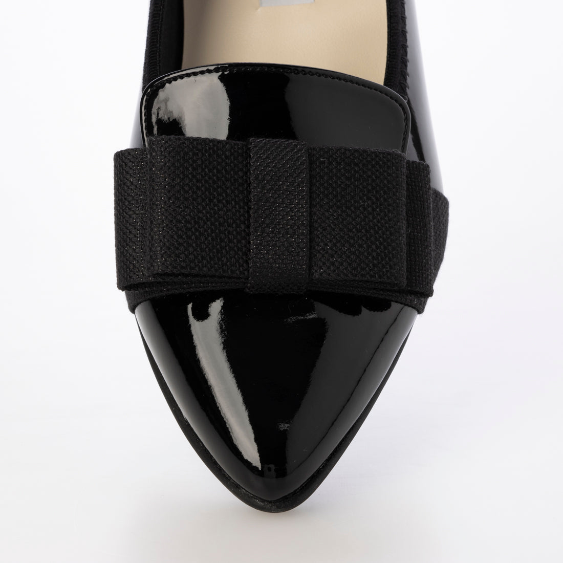 ブリジットバーキン ウォーク Bridget Birkin Walk グログランリボンオペラパンプス （ブラックエナメル） ブラックエナメル