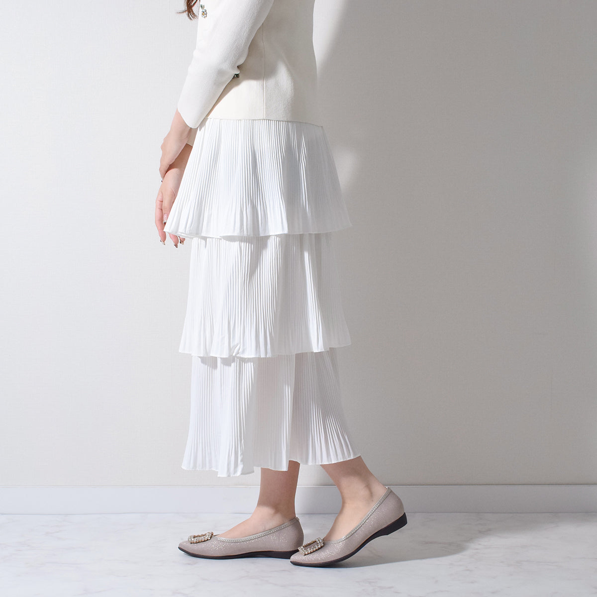 ブリジットバーキン ウォーク Bridget Birkin Walk ビジューモチーフポインテッドパンプス （オーク雑材） オーク雑材