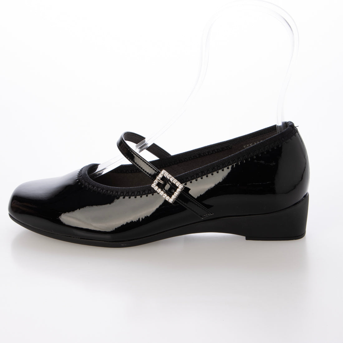 ブリジットバーキン ウォーク Bridget Birkin Walk ビジューストラップコンフォートパンプス （ブラックエナメル） ブラックエナメル