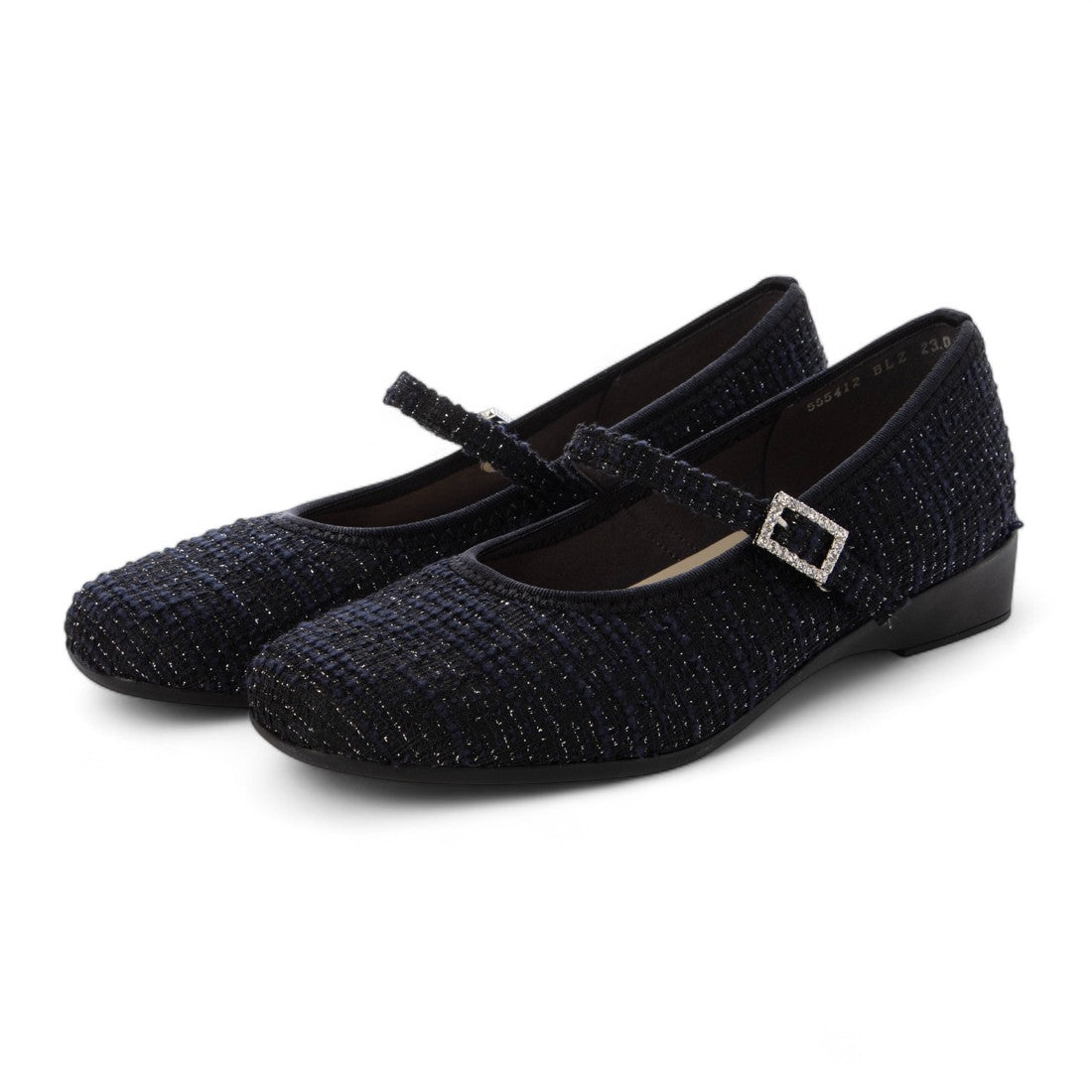 ブリジットバーキン ウォーク Bridget Birkin Walk ビジューストラップコンフォートパンプス （ブラック雑材） ブラック雑材